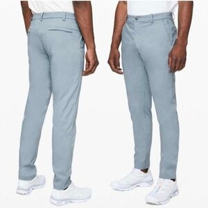 Lululemon Commission Classic Fit Trousers Chambray Blue Mens Size 29